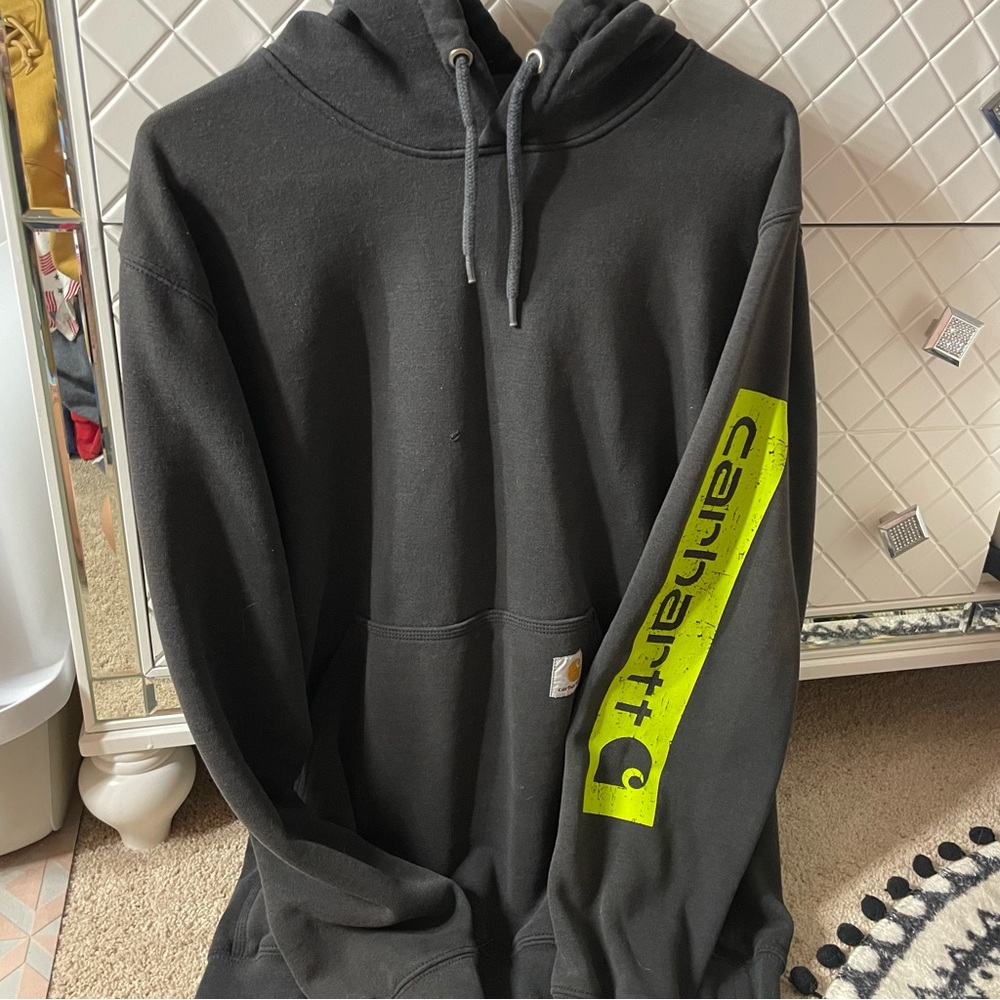 Men's Loose Fit Midweight Logo Sleeve Graphic Sweatshirt Carharrt
